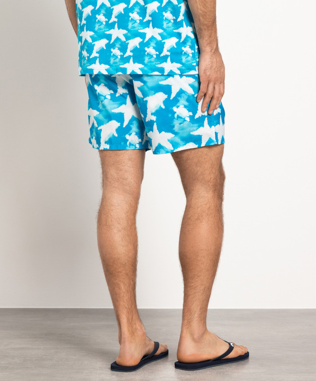 Vilebrequin Mahina blue printed swim shorts MAHC3J06 изображение 4