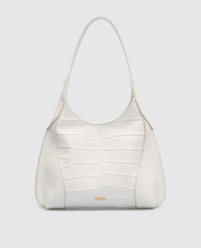 Rodo ASMARA white leather hobo bag B8677285