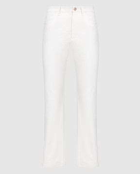 Fendi Белые джинсы с тиснением логотипа FLP585AJXP