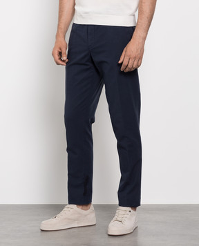 Loro Piana Темно-синие брюки FAE8346