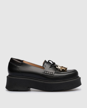 Babe Pay Pls Black leather loafers 205203205