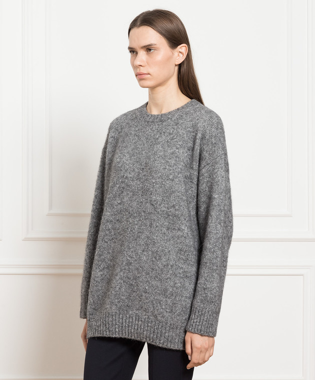 Max Mara Weekend Серый свитер XANADU изображение 3