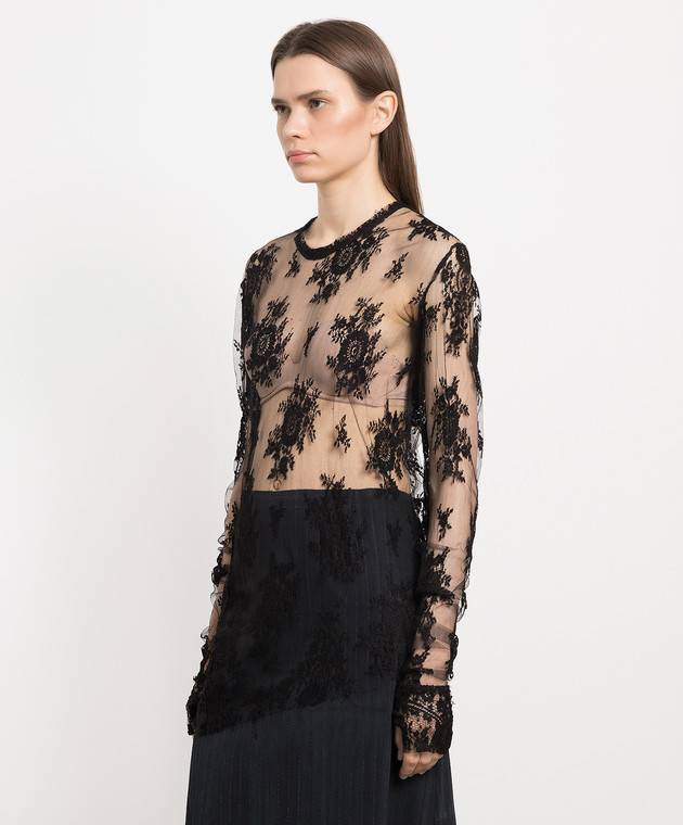 Marc Le Bihan Чорна блуза з мережива 28505 зображення 3