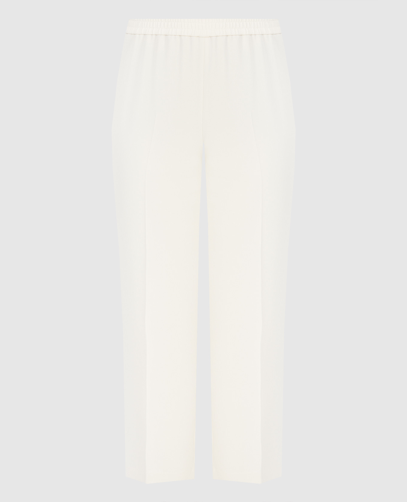 Light beige cropped trousers