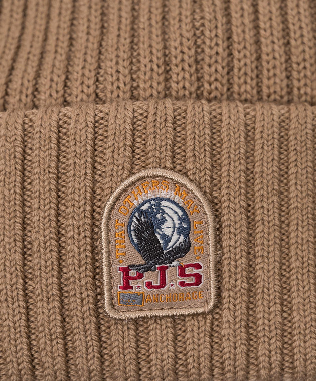 Parajumpers Brown Basic cap with logo patch 23WPAACHA02 image 4