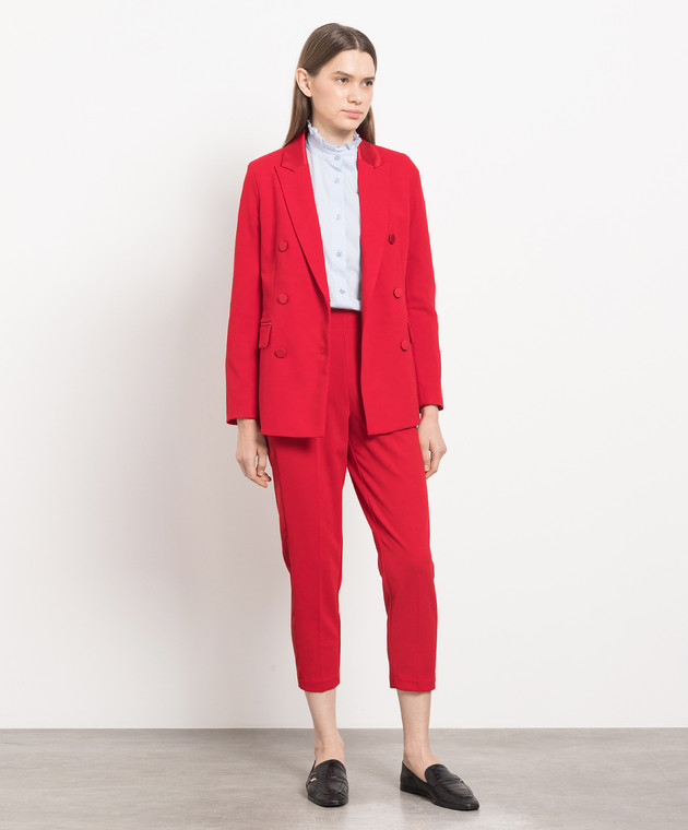 Vicolo Red pants with stripes TE0044 image 2