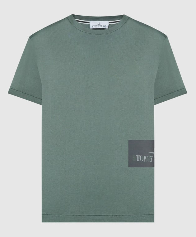 Khaki stone island deals t shirt