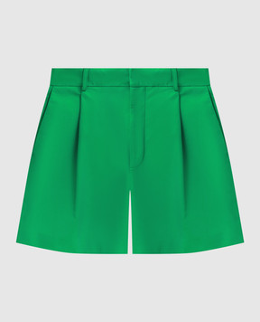 Simonetta Ravizza Зеленые кожаные шорты S02ST09L1