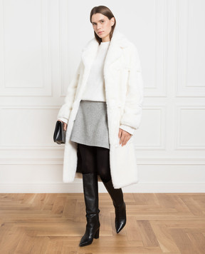 Ermanno Scervino Белое пальто D430D303GOH