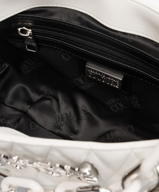 Versace Jeans Couture Біла сумка крос-боді з логотипом 74VA4BB5ZS409 зображення 4
