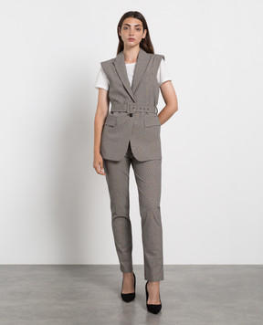 Twinset Сірі чиноси у клітку 222TP250J