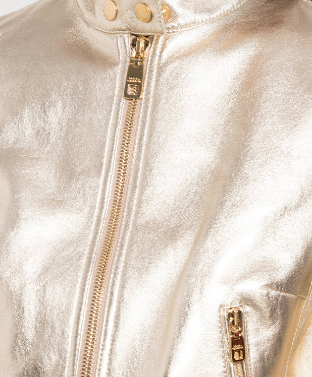 Dolce&Gabbana Golden leather jacket F9G30LFUL5S image 5