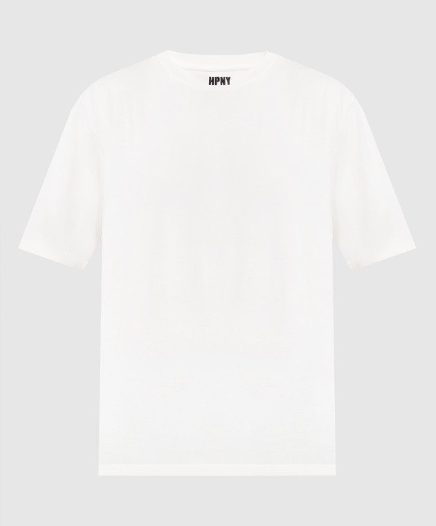 Heron Preston White t-shirt with contrasting HPNY logo embroidery HMAA034C99JER002