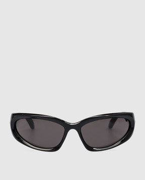 Balenciaga Чорні сонцезахисні окуляри Swift з логотипом 658745T0007