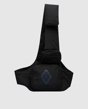 A Cold Wall Чорна сумка-слінг з логотипом ACWUG099