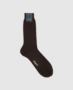 Bresciani Коричневі шкарпетки MC001UN0006XX
