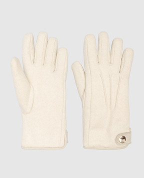 Enrico Mandelli Коричневі рукавички з кашеміра 00ORTA5239