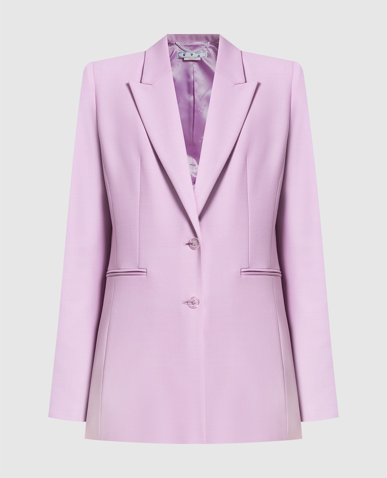 

Лиловый жакет с принтом, Фиолетовый, Жакеты