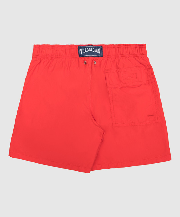Vilebrequin Children's red Jim swimming shorts with a water-reactive effect JIMU3D53 image 2
