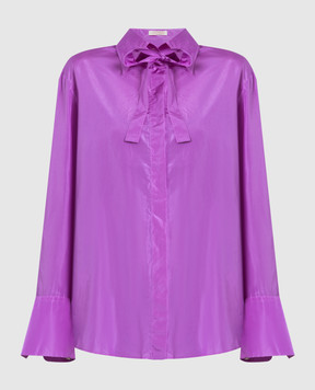 Valentino Фиолетовая блуза из шелка XB0AB3L1745