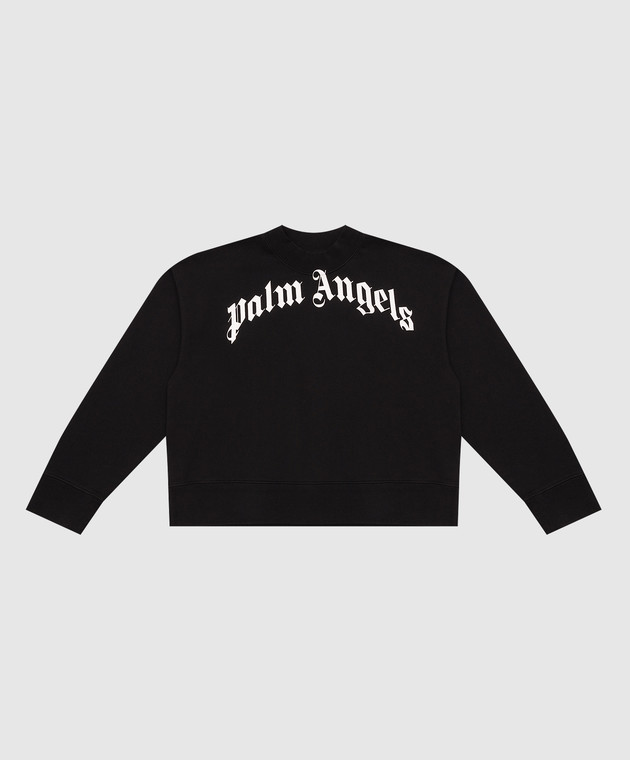 rear logo print T-shirt in black - Palm Angels® Official
