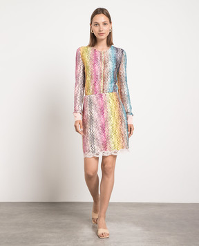 Missoni Спідниця міні в геометричний принт з мереживом DS23SH1NBR00JT