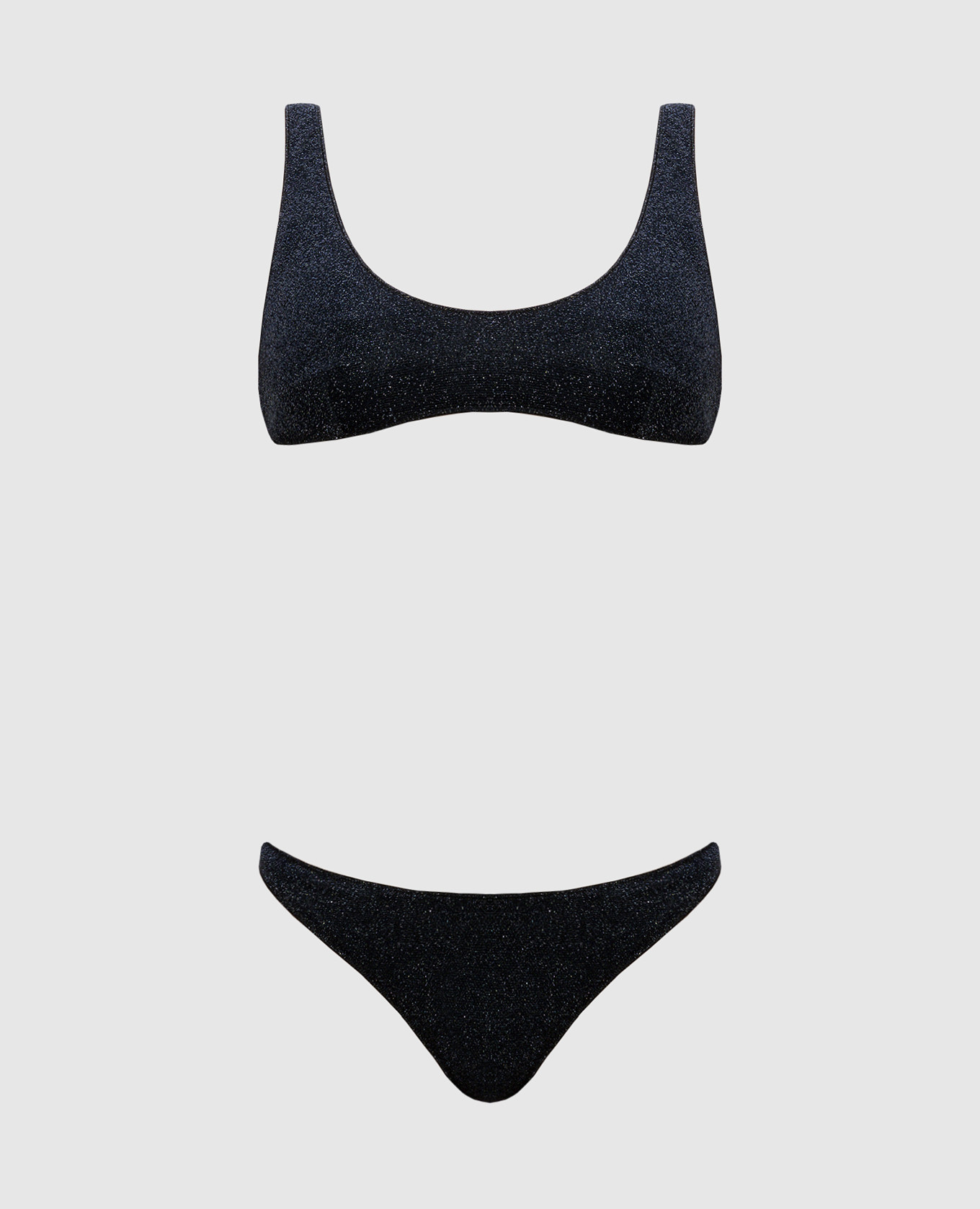 Lumière Sporty black swimsuit with lurex