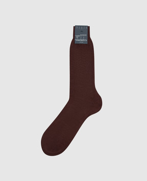 Bresciani Бордові шкарпетки MC009UN0006XX