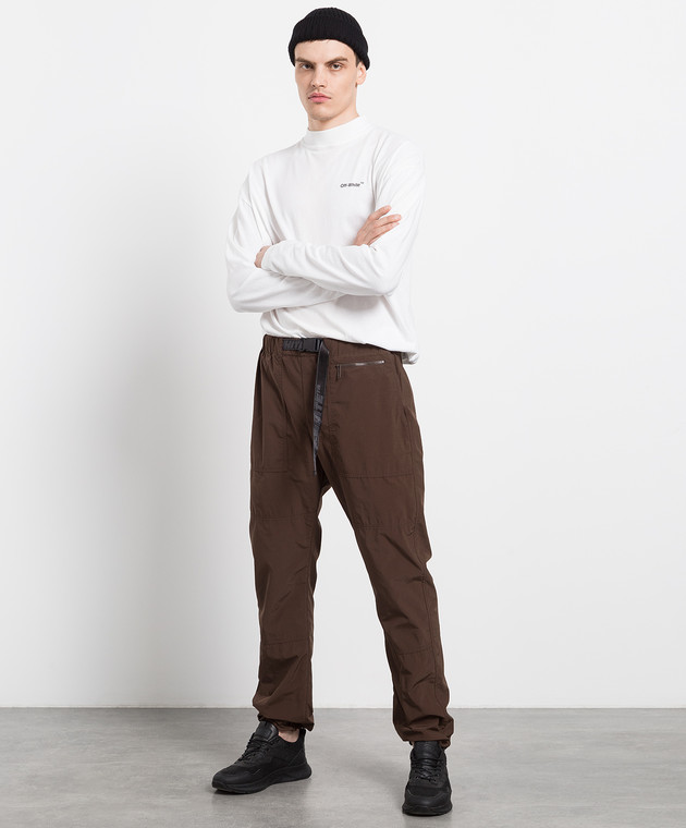 Off-White Industrial brown trousers OMCA230S22FAB001 image 2
