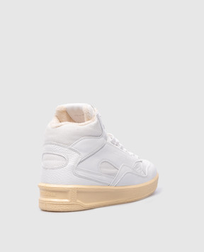Jil Sander Білі комбіновані хайтопи з тисненням логотипа J15WS0007P4869