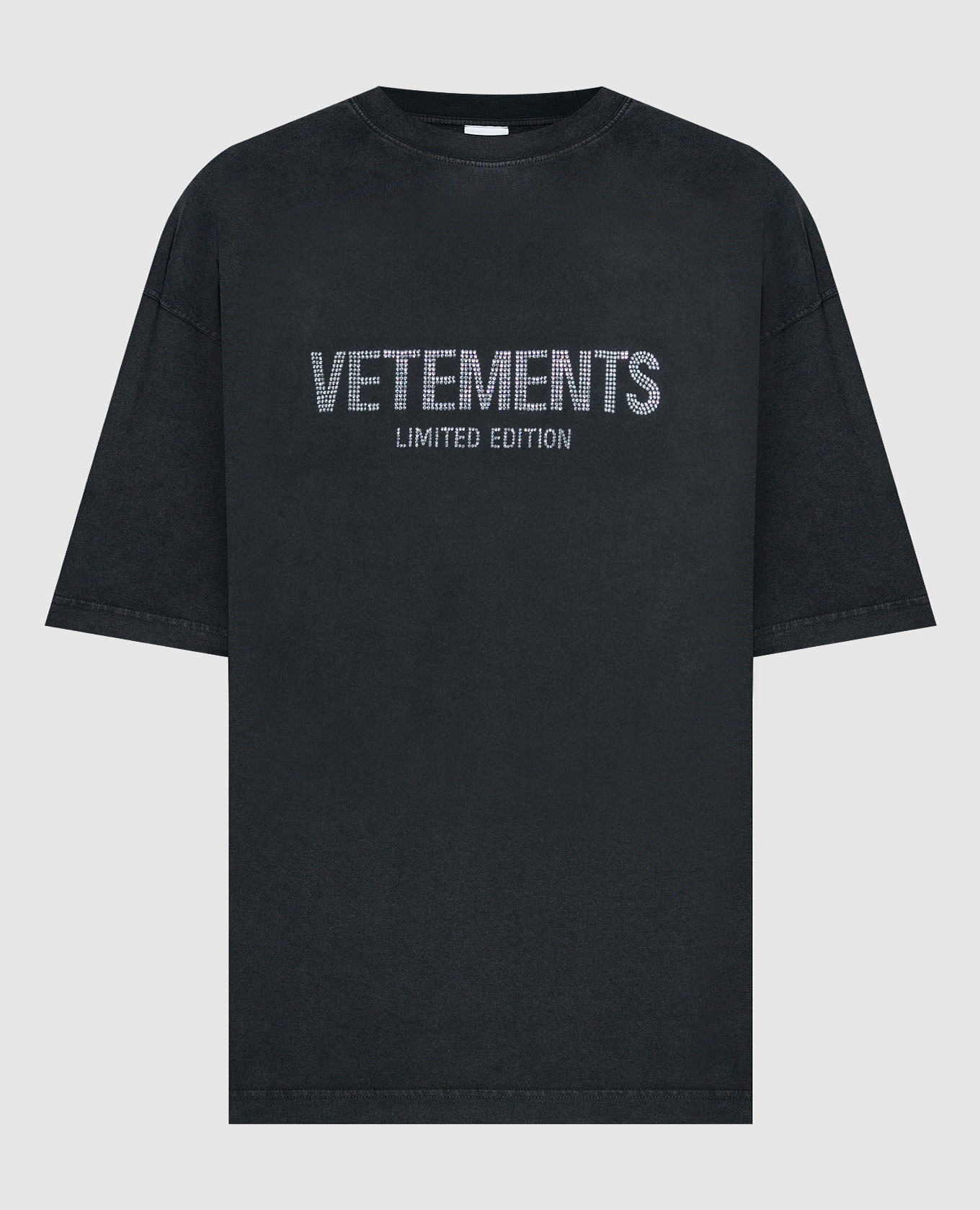 

Черная футболка с кристаллами, Черный, Футболки