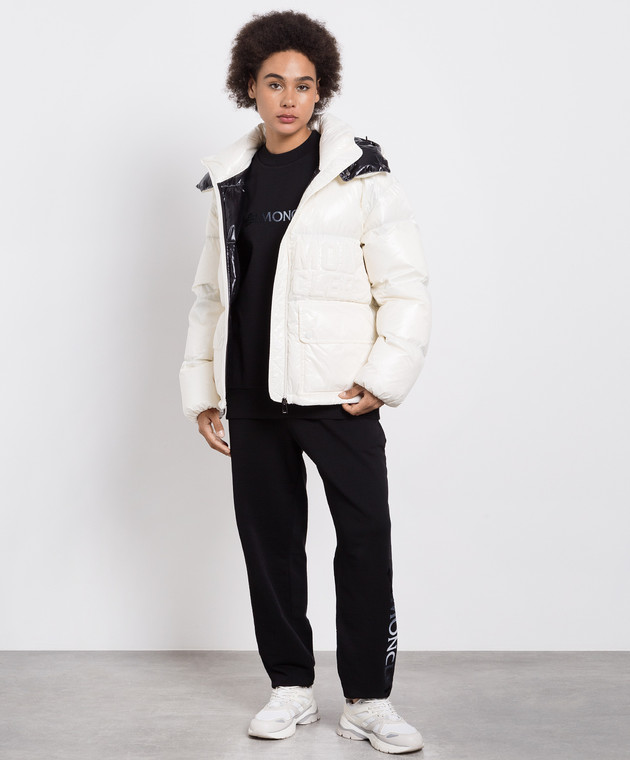 Moncler Белый пуховик Abbaye с логотипом 1A000395963V изображение 2