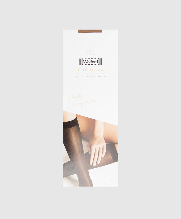 Wolford Dark beige Energize 30 den knee highs 31248 buy with