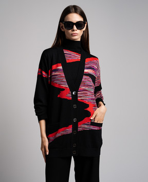 Missoni Черный кардиган в узор. DS23WM0LBK025Q