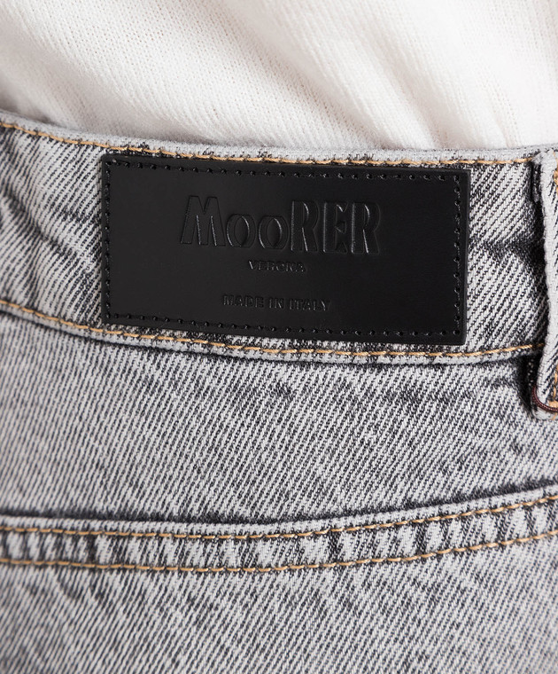 MooRER Gray jeans with logo PHOEBE120WBR image 5