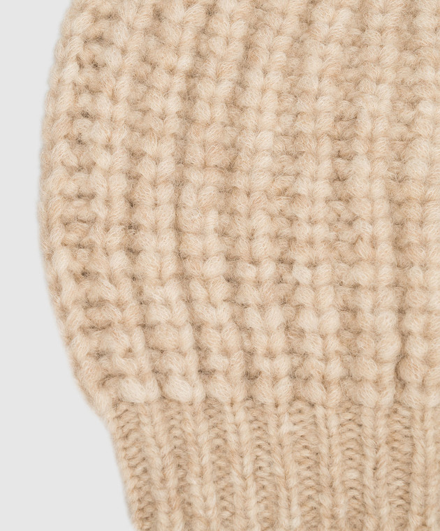Peserico Beige cap in a textured pattern S36150F0309196 image 4