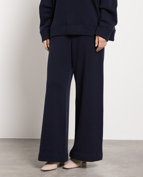 The Row Сині штани Boden Pant з вовни 6511K425