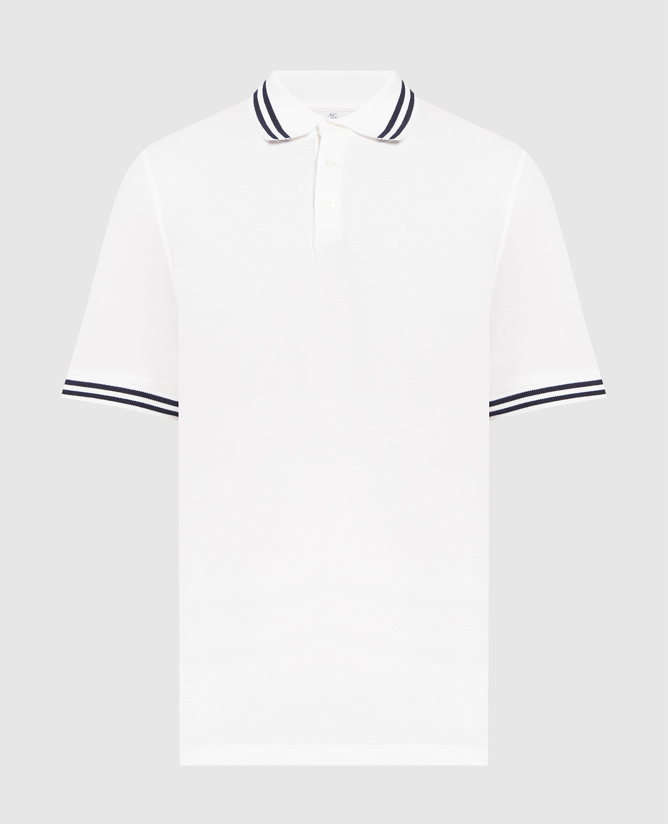 

Белое поло с полосками, Белый, Поло