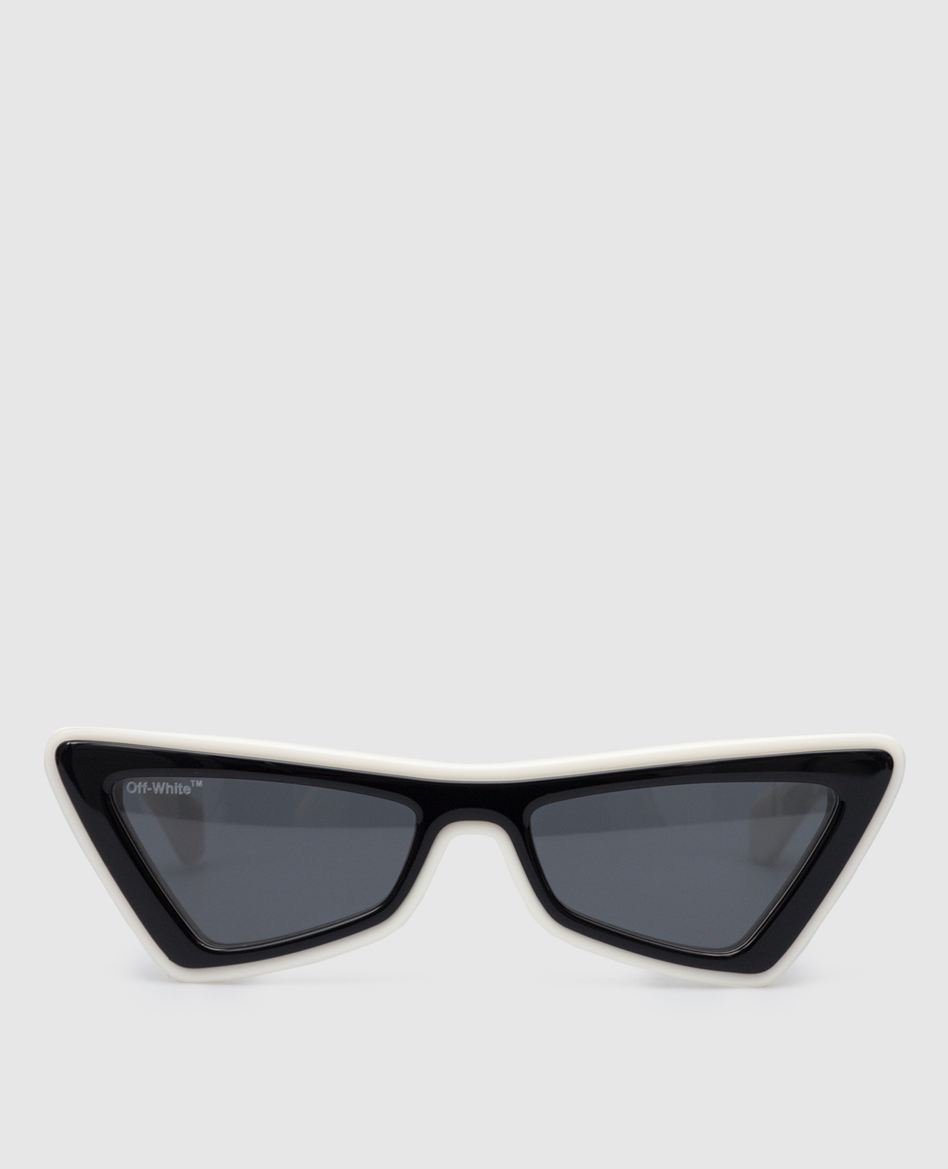 White Artemisia sunglasses with textured logo