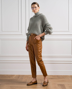 Twinset Зелений светр з люрексом 232TT3230