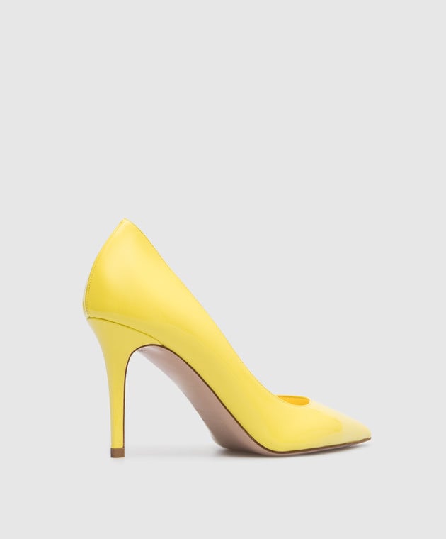 Le Silla Eva yellow patent leather boats 2101M080R1PPKAB image 3
