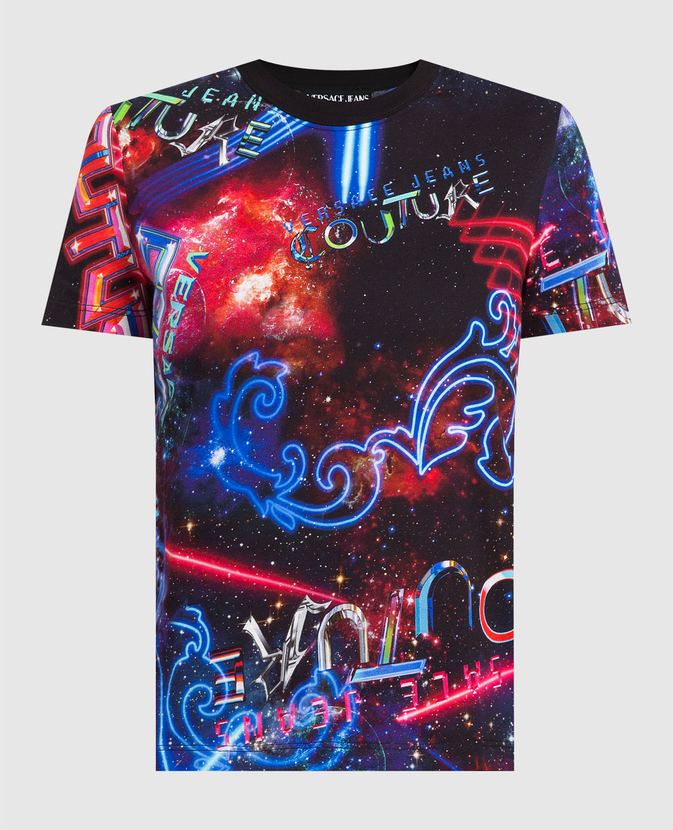 

Футболка в узор Galaxy Couture, Черный, Футболки