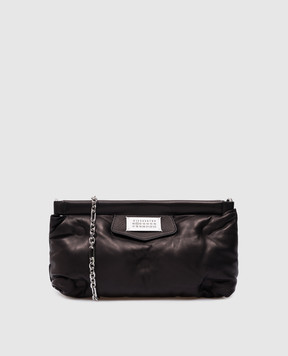 Maison Margiela Чорна шкіряна сумка Glam Slam з логотипом S56WF0160P4300