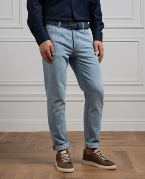 Brunello Cucinelli Блакитні джинси з логотипом M0Z37D3210