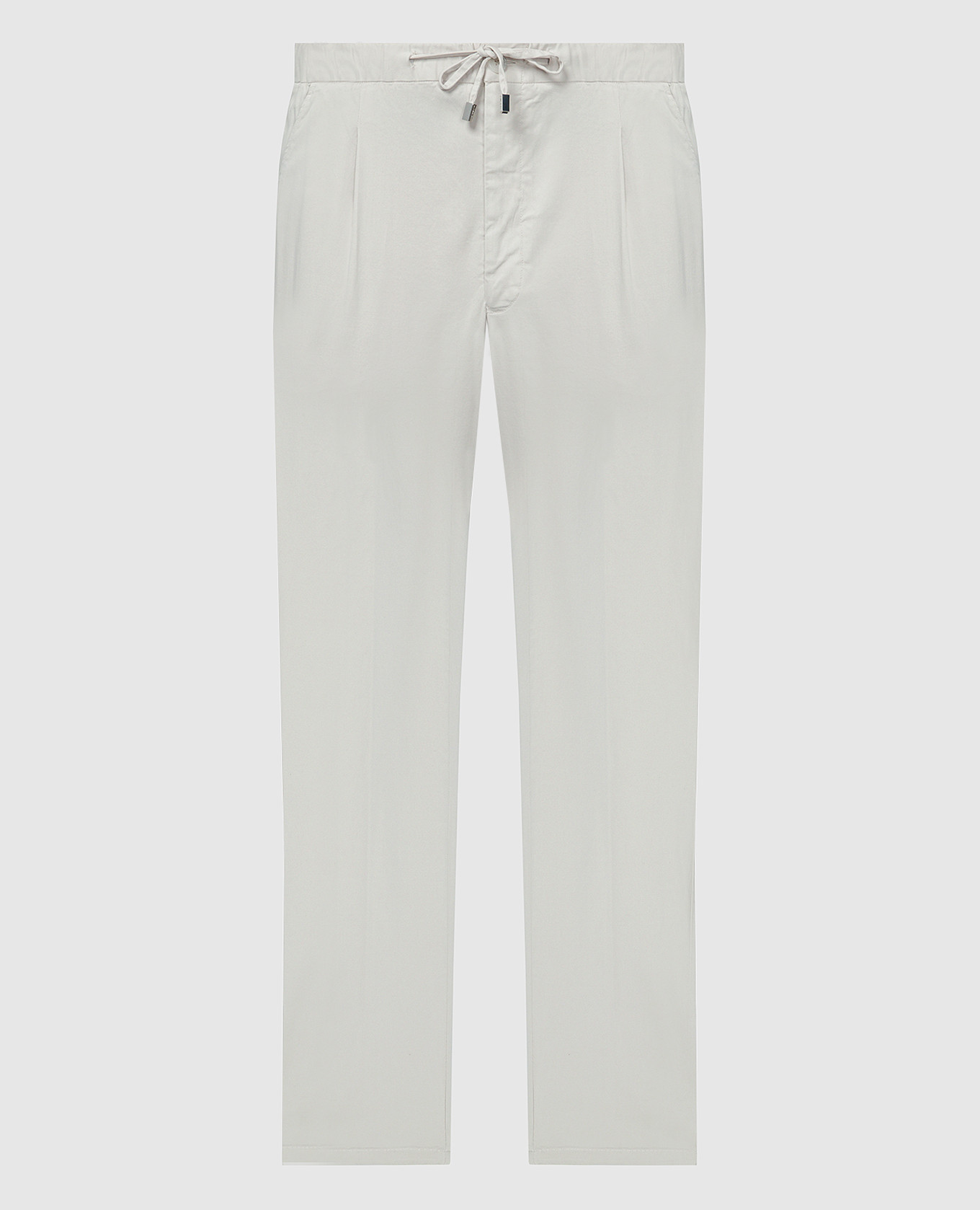 Gray trousers with logo engraving