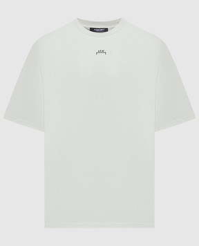 A Cold Wall Бежева футболка з вишивкою логотипа ACWMTS177