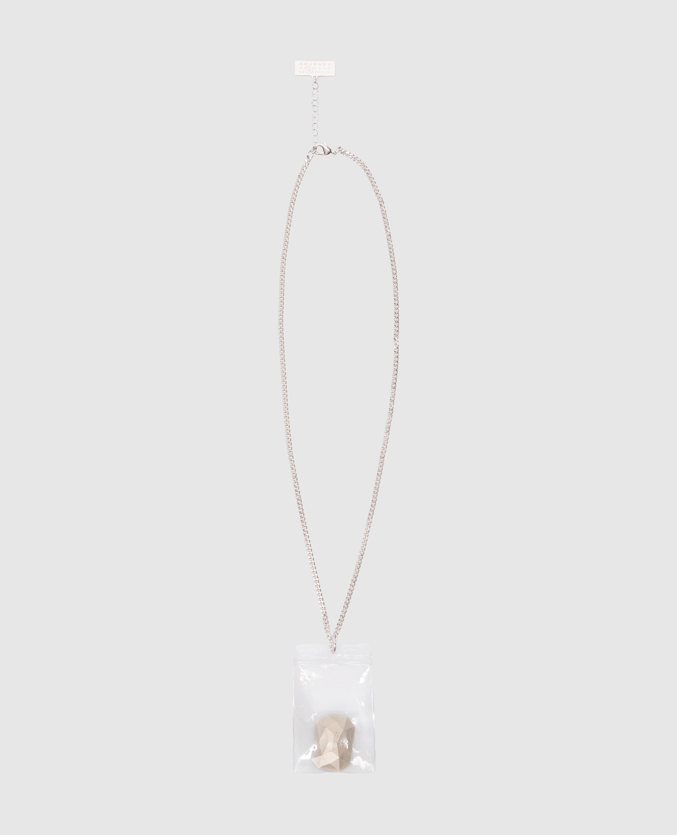Maison Margiela MM6 - Silver chain with Stone in Plastic Bag 