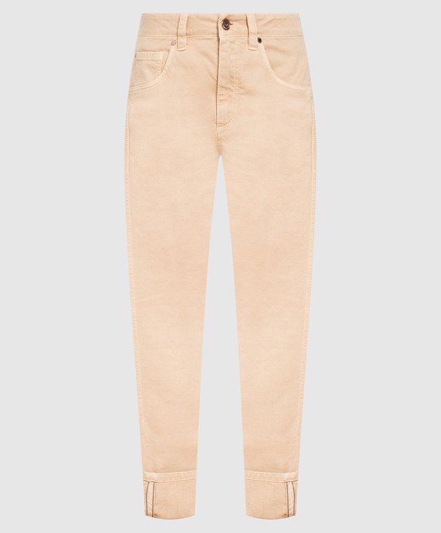 Brunello Cucinelli Бежеві джинси з еколатунню M0H43P5754
