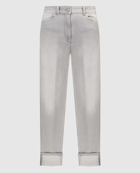 Peserico Сірі джинси з відворотами P04507L30R04953