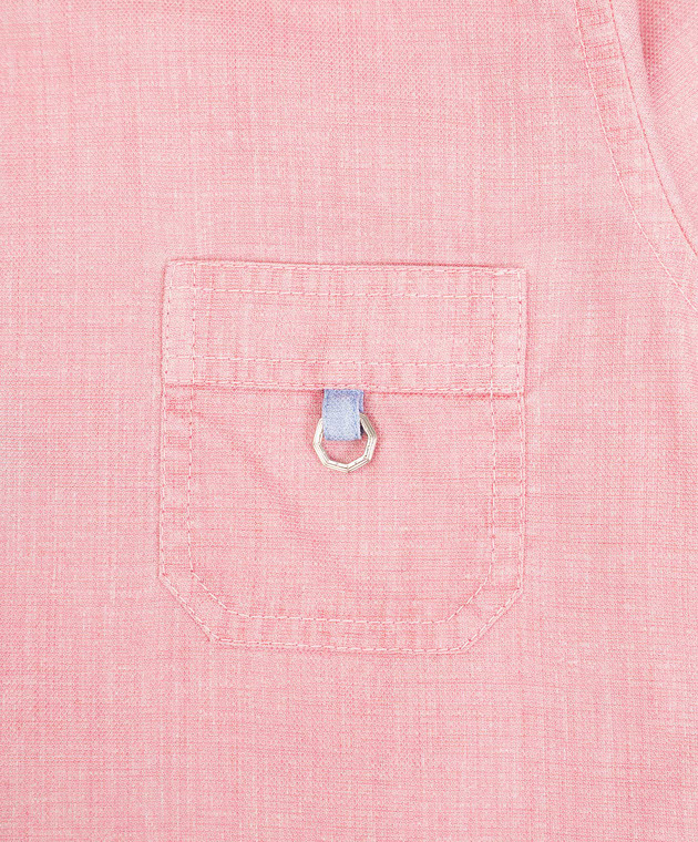 Stefano Ricci Children's pink shirt with metallic logo YC005330LX1986 image 3